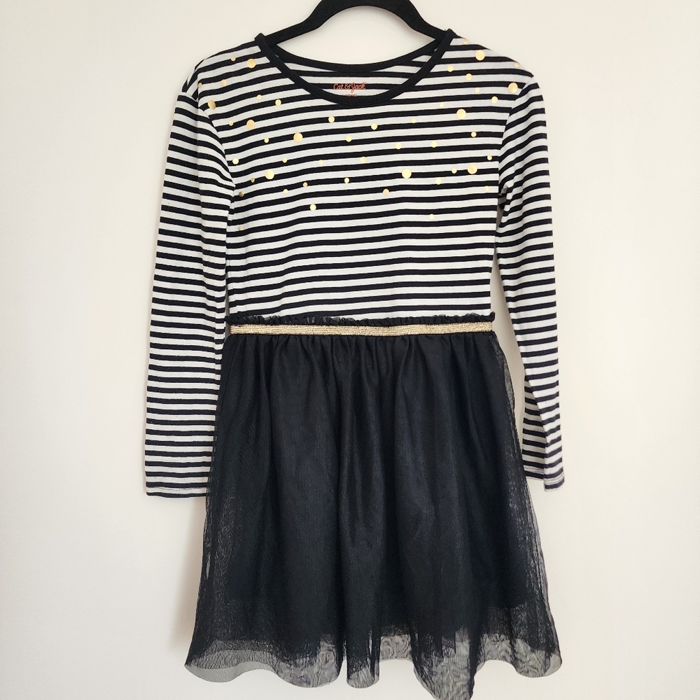 Striped tulle skirt dress